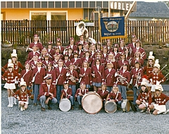 Korpset rundt 1975 Dette bildet er trolig tatt rundt 1975